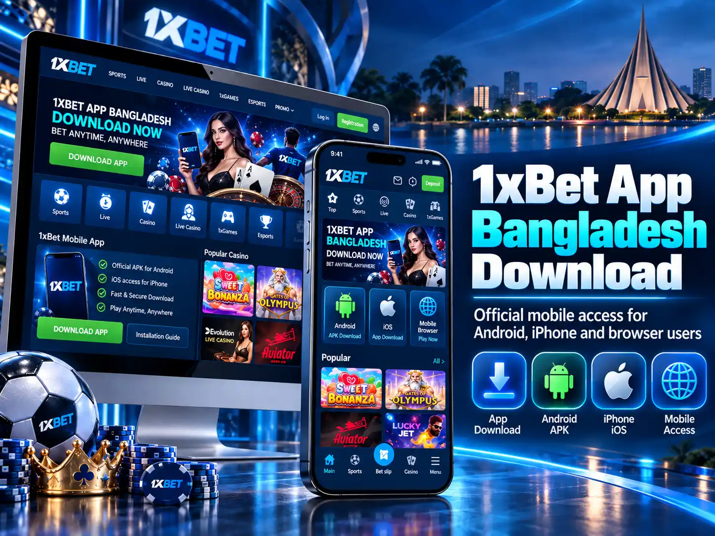 1xBet App Bangladesh Download